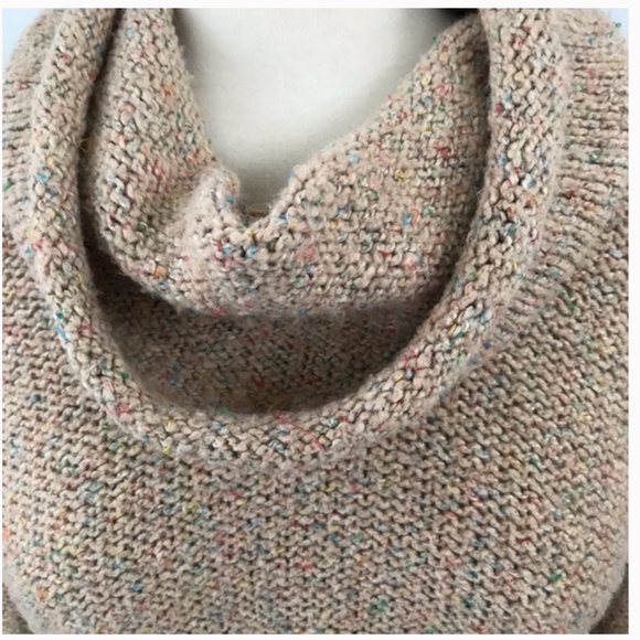 Urban Outfitters multi colored speckled cowl neck turtleneck knit sweater - Picture 3 of 5